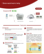 Касетний кондиціонер Fujico ACF-TC12CHRN1 Compact | 3.5 кВт холоду | On/Off